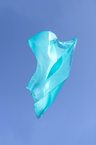sarah's silks playsilk turquoise blue