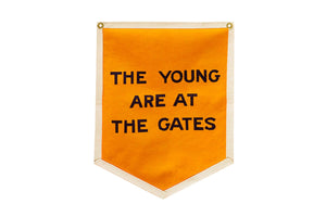 The Young Are At The Gates Camp Flag