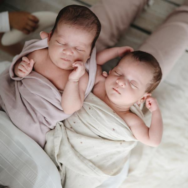 Organic Muslin Swaddle Blanket Falling Stars