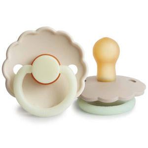 FRIGG Daisy Natural Rubber Pacifier 2 Pack 0-6