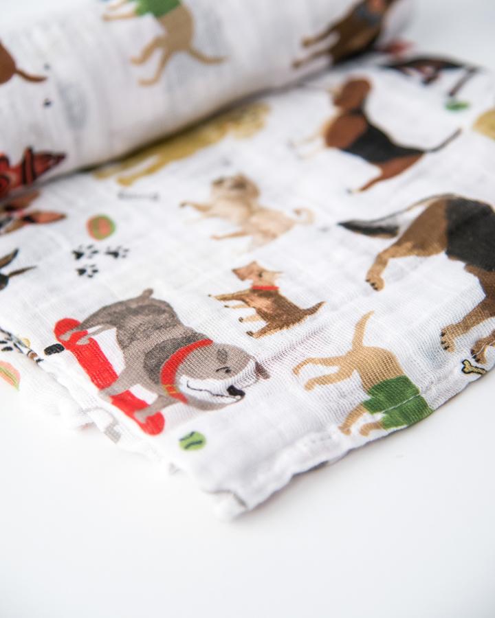 Woof Muslin Swaddle Blanket