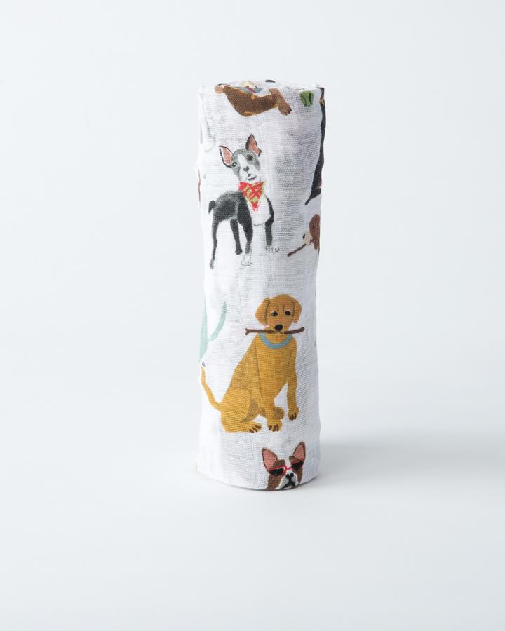 Woof Muslin Swaddle Blanket