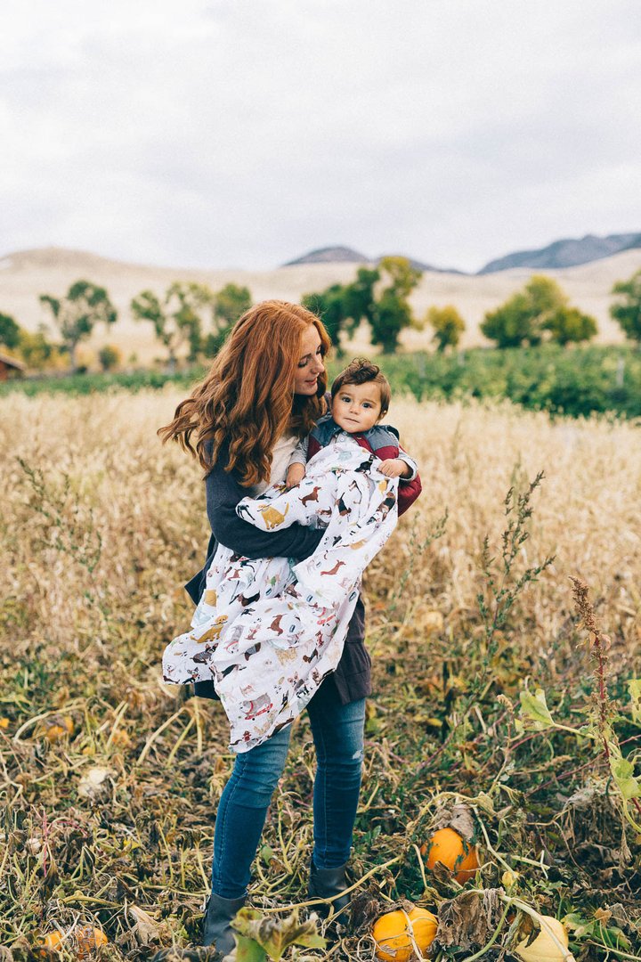 Woof Muslin Swaddle Blanket