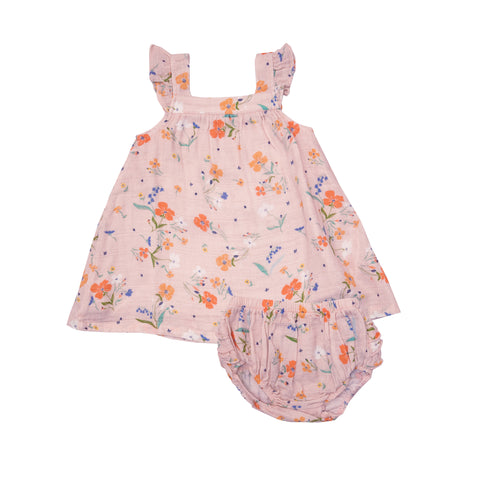 Spring Mix Floral Sundress + Diaper Cover